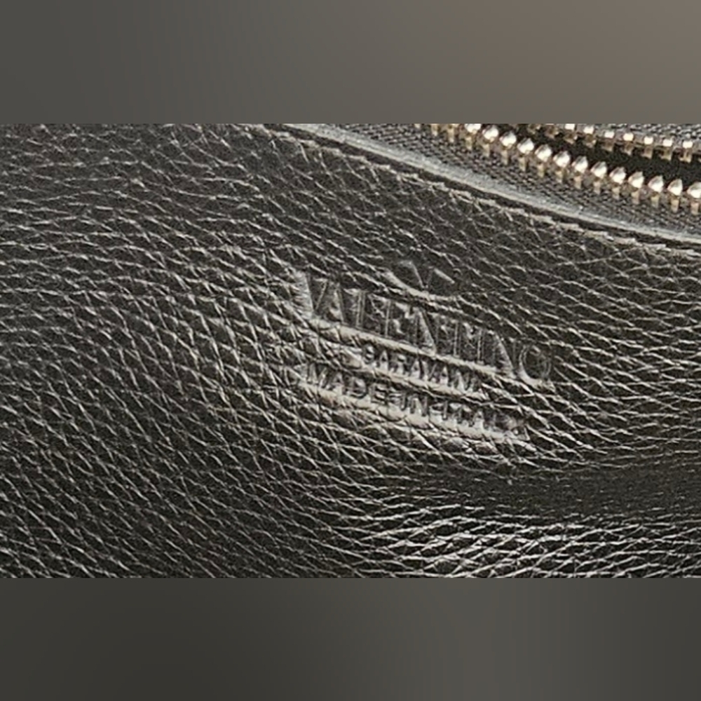 Valentino Garavani Black Tote with Platinum Studs - Picture 4 of 8